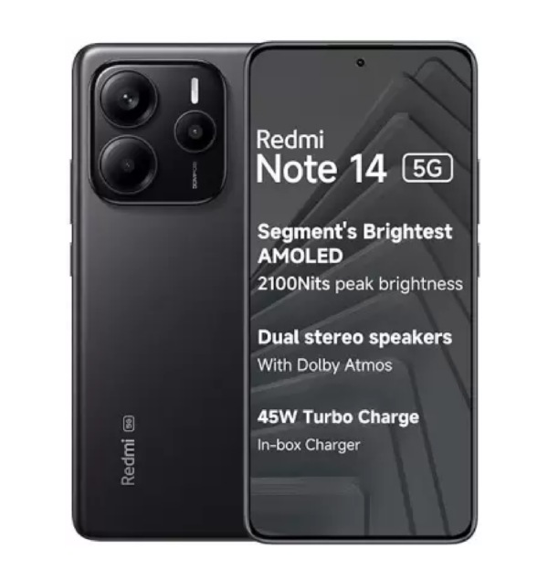 REDMI Note 14 5G (Titan Black, 256 GB)  (8 GB RAM)