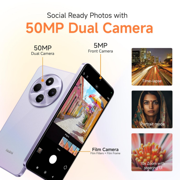 REDMI A4 5G only on Jio SIM (Sparkle Purple, 64 GB)  (4 GB RAM) - Image 2