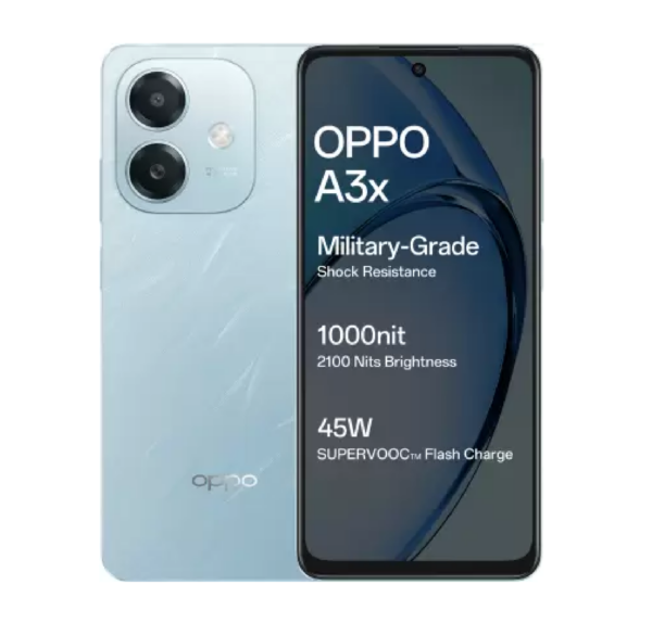 OPPO A3x (Ocean Blue, 64 GB)  (4 GB RAM)