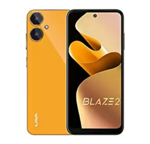 LAVA Blaze 2 (Glass Orange, 128 GB)  (6 GB RAM)