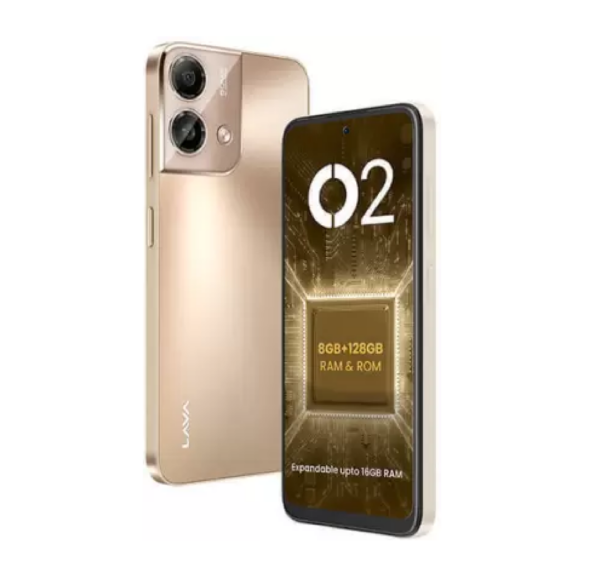 LAVA O2 (Royal Gold, 128 GB)  (8 GB RAM) - Image 2