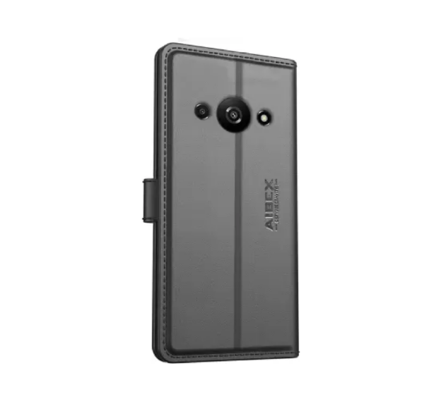 AIBEX Flip Cover for Poco C61 / Xiaomi Redmi A3 (Black, Cases with Holder, Pack of: 1) - Image 2