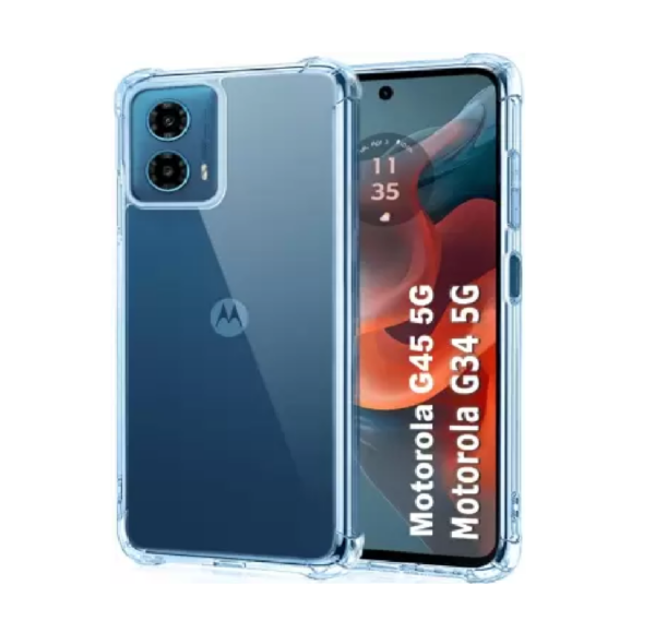 moto g45 Crystal Clear Back Cover Case for Motorola Moto G34 5G