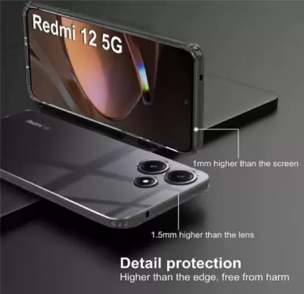 MOBIDEER Back Cover for Redmi 12 4G/Redmi 12 5G/POCO M6 Pro 5G, - Image 3