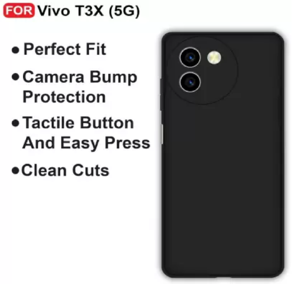 RharanxyN Back Cover for RharanxyN Vivo T3X 5G Camera Bump - Image 3