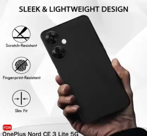 Mobile Back Cover Bumper Case for OnePlus Nord CE 3 Lite 5G, - Image 2