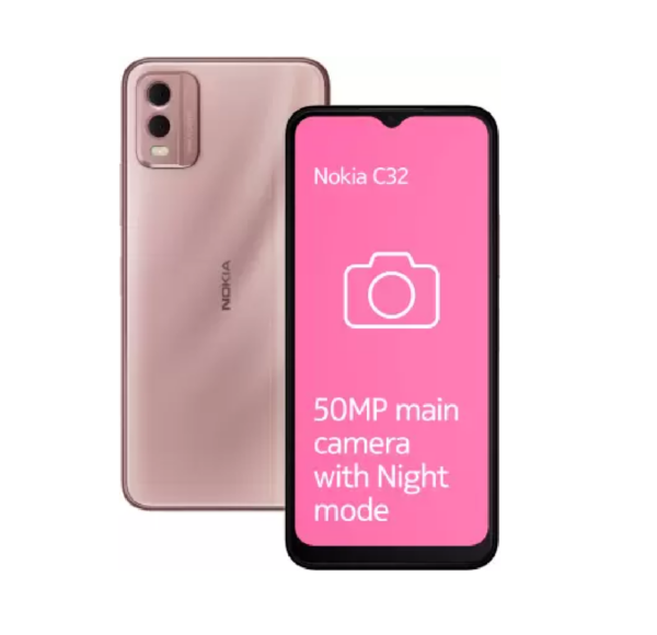 Nokia C32 (Beach Pink, 128 GB)  (4 GB RAM)