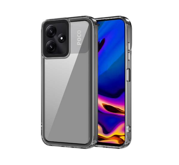 amazon basics Back Case Cover for Poco M6 5G (TPU + PC_Black)