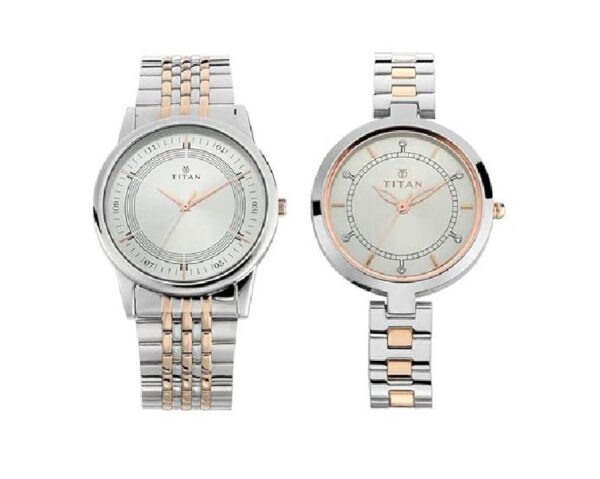Titan Wedding Bandhan Analog Silver Dial Unisex's Watch-NM17732603KM01