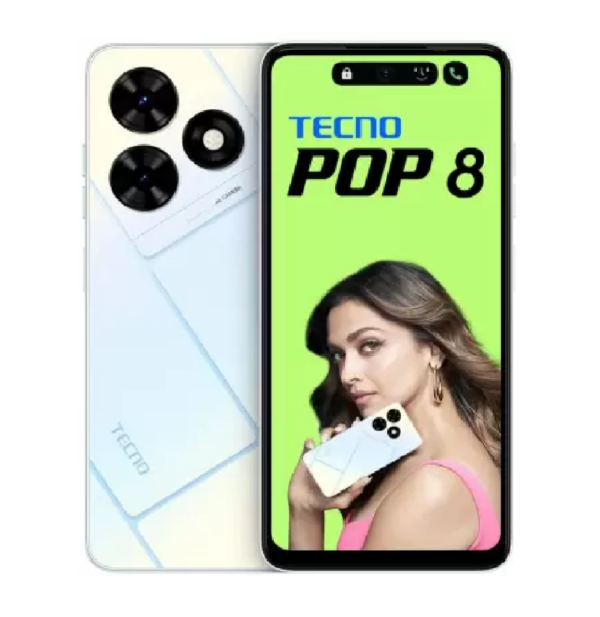 Tecno Pop 8 (Mystery White, 64 GB)  (8 GB RAM)