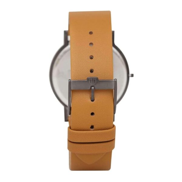 Titan Edge Beige Dial Analog Leather Strap Watch for Men-NS1595QL01 - Image 2