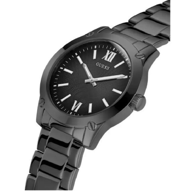 GUESS Stainless Steel Analog Black Dial Men Watch-Gw0574G3, Black Band - Image 2
