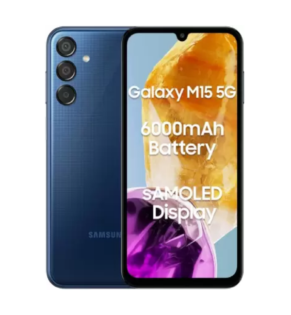 SAMSUNG Galaxy M15 5G (Blue Topaz, 128 GB)  (6 GB RAM)