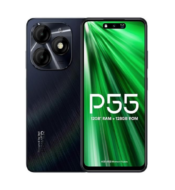Itel P55 4G (Moonlit Black, 8GB + 128GB)