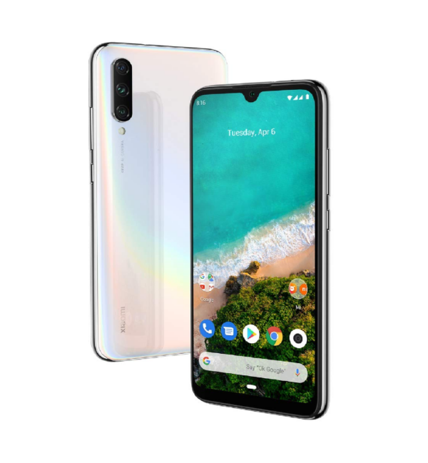 Xiaomi Mi A3 (More Than White, 4GB RAM, 64GB Storage)