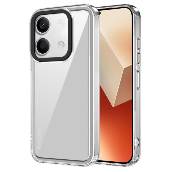 Kapa Warrior Acrylic Clear Back Cover for Redmi Note 13 PRO | (Transparent Sides)