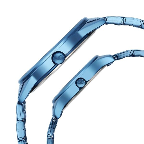Fastrack Mixmatched Quartz Analog Black Dial Blue Stainless Steel Strap Watch - Image 3