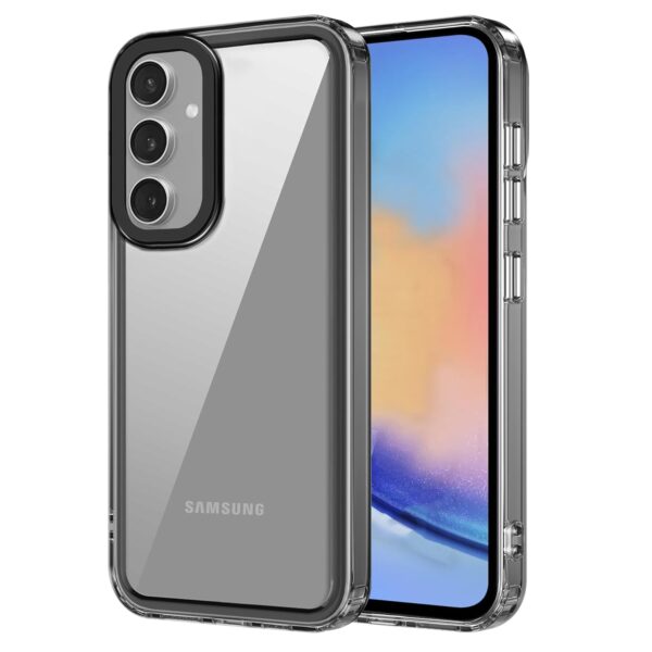 amazon basics Back Case Cover for Samsung Galaxy A34 5G (TPU + PC_Black)