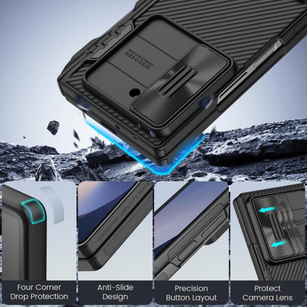 Nillkin Samsung Galaxy Z Fold 6 Case  5G (Deep Black) - Image 2