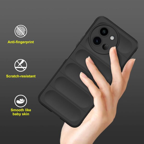amazon basics Back Case Cover for Vivo T3x 5G |Black - Image 2