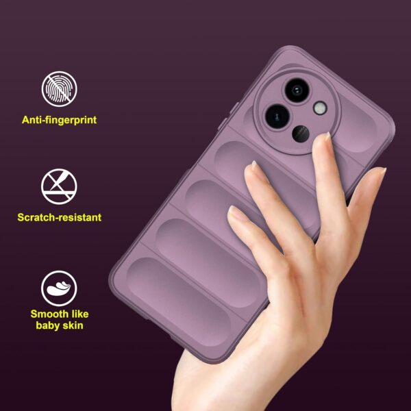 amazon basics Back Case Cover for Vivo T3x 5G |  Lavender - Image 2