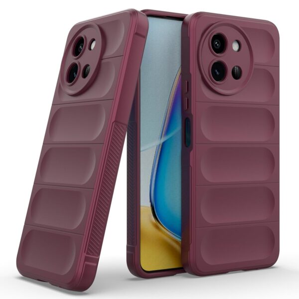amazon basics Back Case Cover for Vivo T3x 5G |Plum