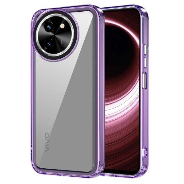 amazon basics Back Case Cover for Vivo T3x 5G(Space-Purple)