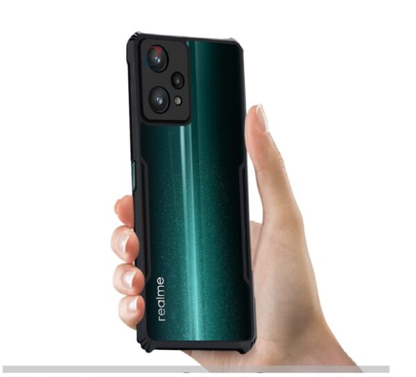 CEDO Realme 9 Pro Plus (5G) Back Case Cover | Transparent(Black) - Image 2