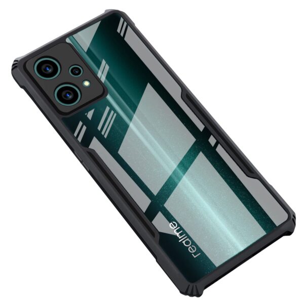 CEDO Realme 9 Pro Plus (5G) Back Case Cover | Transparent(Black)
