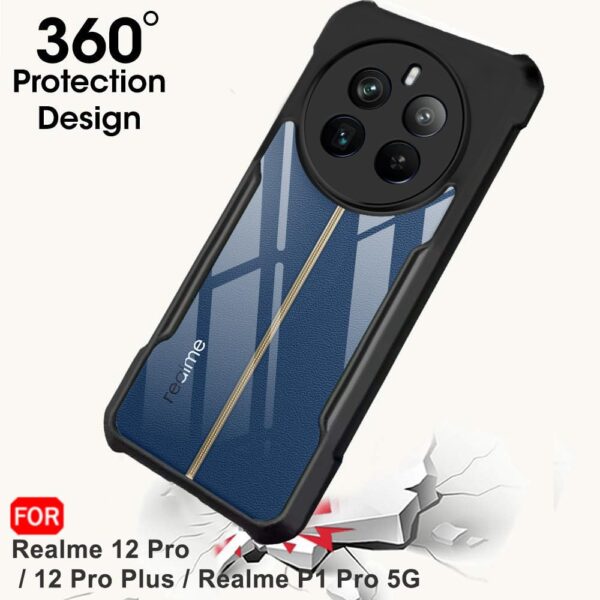 TheGiftKart Shockproof Crystal Clear Back Cover Case for Realme 12 Pro / 12 Pro Plus/Realme P1 Pro 5G | - Image 2