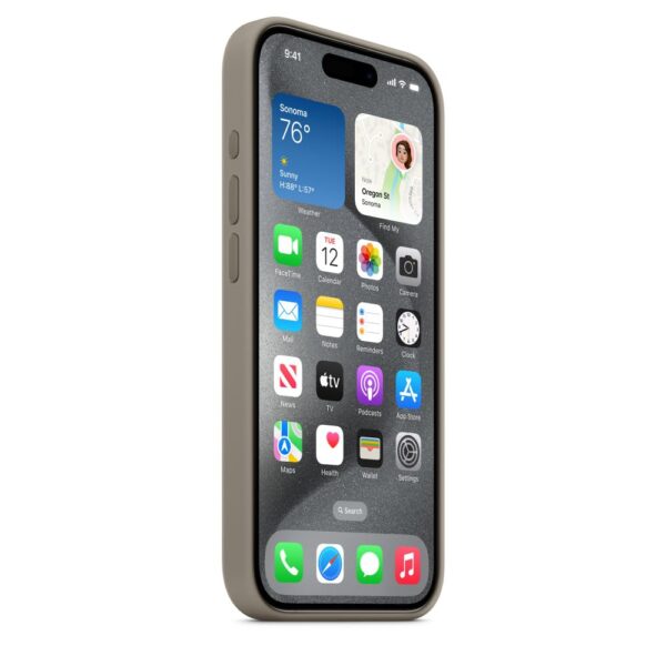 Apple iPhone 15 Pro Silicone Case with MagSafe - Clay - Image 2