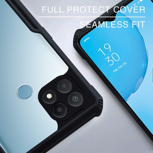Fashionury Oppo A15s/ Oppo A15 Back Cover-Translucen [Black] - Image 2