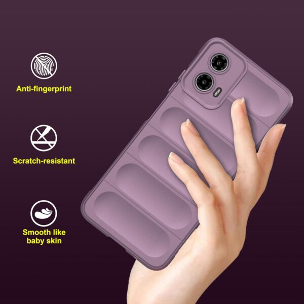 amazon basics Back Case Cover for Motorola Moto G45 5G | Magic-Lavender - Image 3