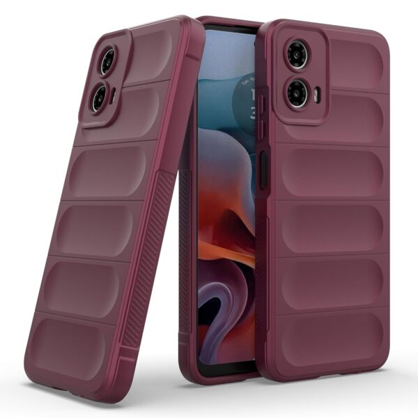 amazon basics Back Case Cover for Motorola Moto G45 5G | Plum