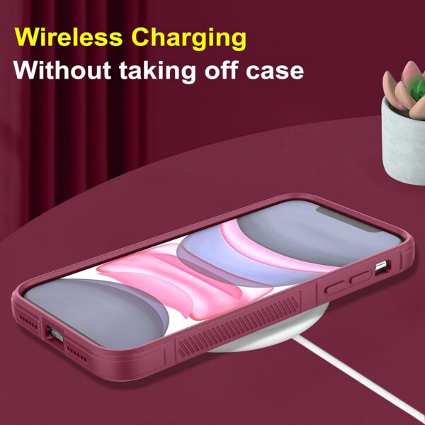 amazon basics Back Case Cover for Motorola Moto G45 5G | Plum - Image 3