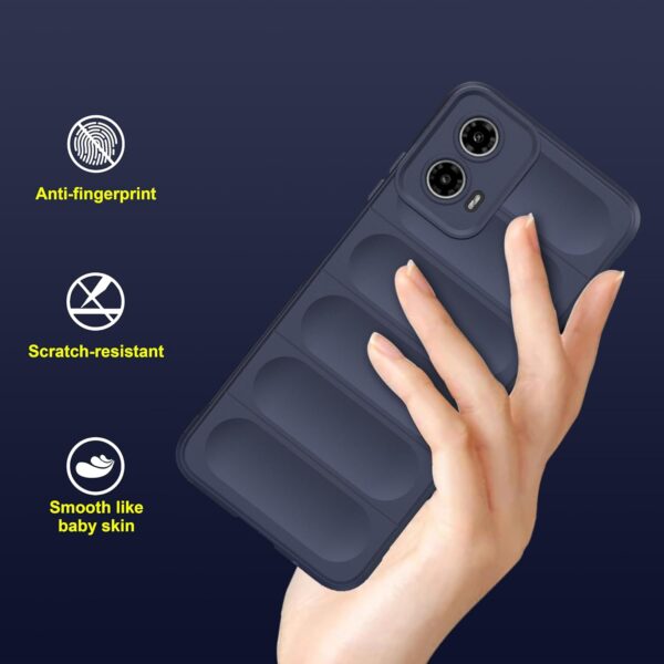 amazon basics Back Case Cover for Motorola Moto G45 5G | Magic-Sapphire - Image 2