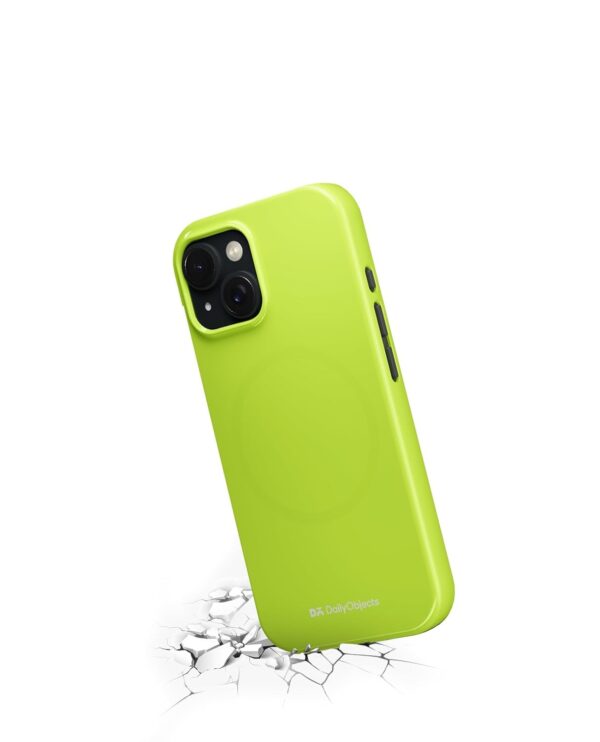 DailyObjects Enamel Bumper MagSafe Case for iPhone 13 Enamel Lime - Image 2