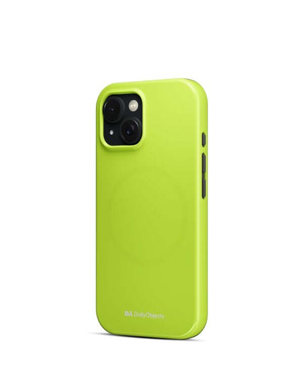 DailyObjects Enamel Bumper MagSafe Case for iPhone 13 Enamel Lime - Image 3