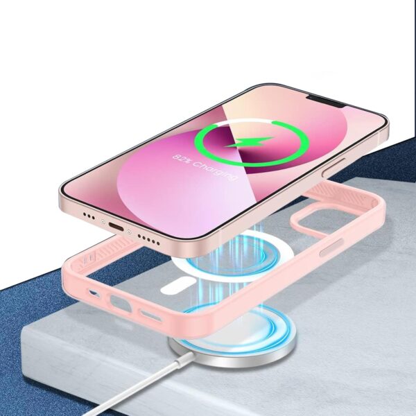 CEDO Magfit Cover for iPhone 13 / iPhone 14 (6.1 inch) |(Pink) - Image 2