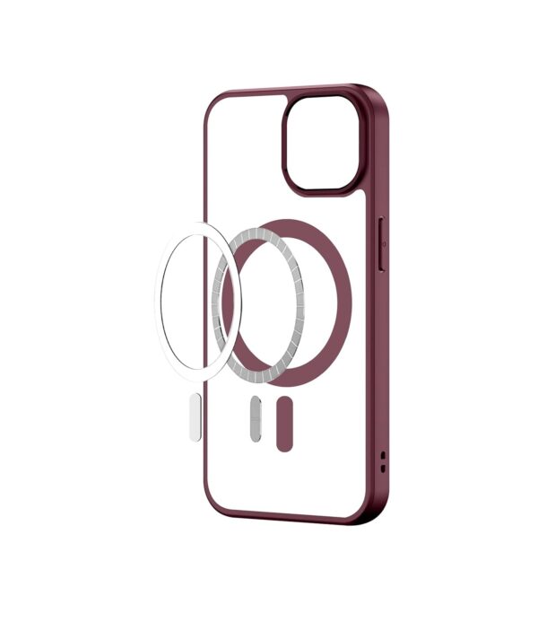 CEDO Magfit Cover for iPhone 13 / iPhone 14 (6.1 inch) |(Wine Red) - Image 3