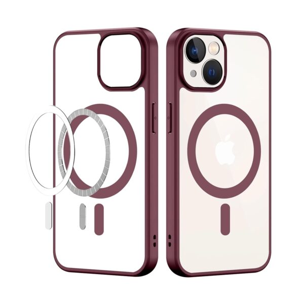 CEDO Magfit Cover for iPhone 13 / iPhone 14 (6.1 inch) |(Wine Red)