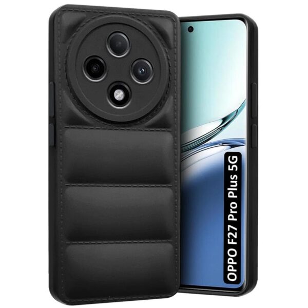 Fashionury Back Cover for Oppo F27 Pro Plus 5G | (Black)