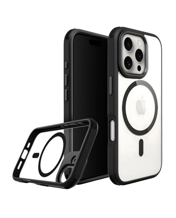 DailyObjects Polycarbonate Case for iPhone 16 Pro -Armour Black