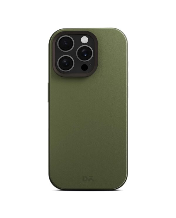 DailyObjects Leatherite Case for iPhone 16 Pro-Green-Olive