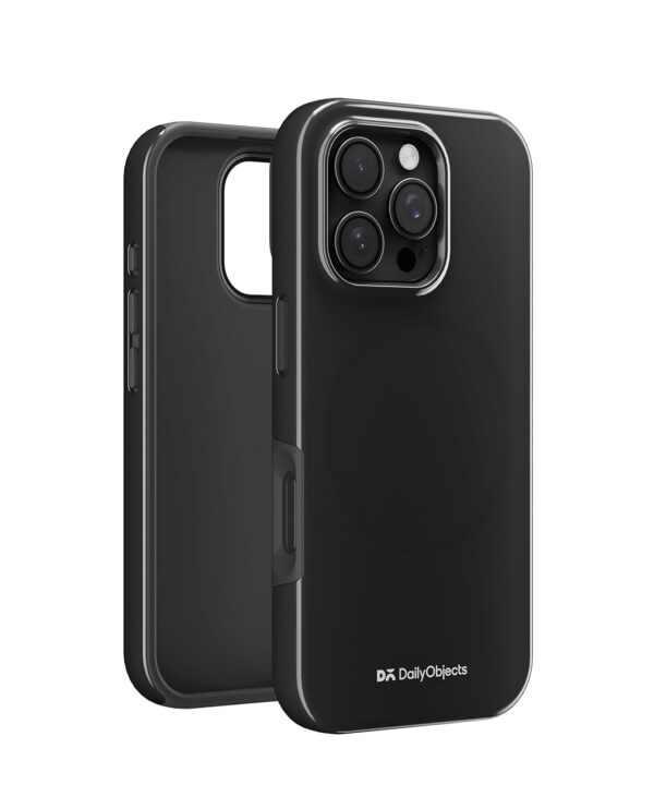 DailyObjects Enamel Bumper MagSafe Case for iPhone 16 Pro-Enamel Black - Image 3