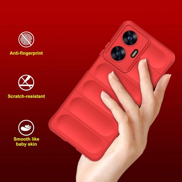 amazon basics Back Case Cover for Realme Narzo N55 / Realme C55 | Red - Image 2