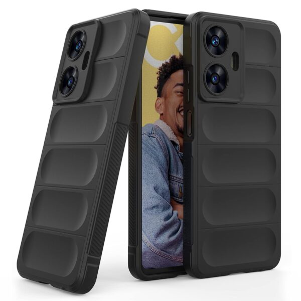 Amazon Basics Back Case Cover for Realme Narzo N55 / Realme C55 |Black