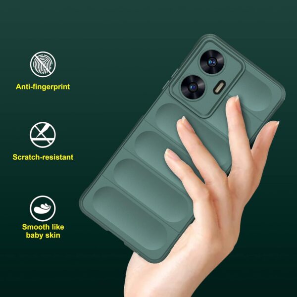 amazon basics Back Case Cover for Realme Narzo N55 / Realme C55 | DarkGreen - Image 3