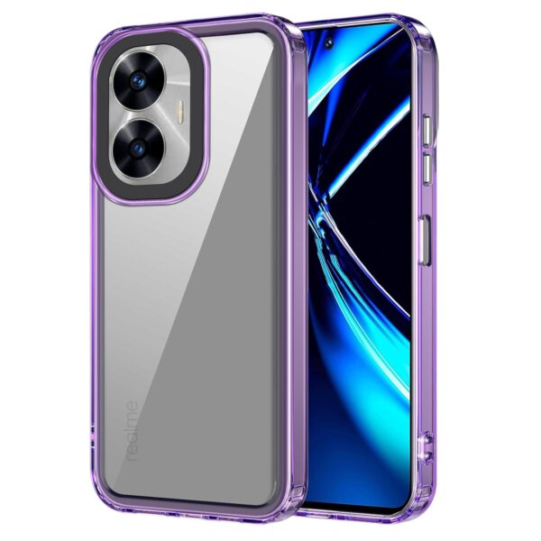 amazon basics Back Case Cover for Realme C55 Space-Purple1)
