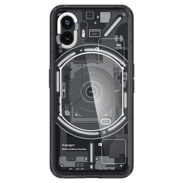Spigen Ultra Hybrid Back Cover Case Compatible With Nothing Phone (2) (Tpu + Poly Carbonate|Zero One),Black - Image 2